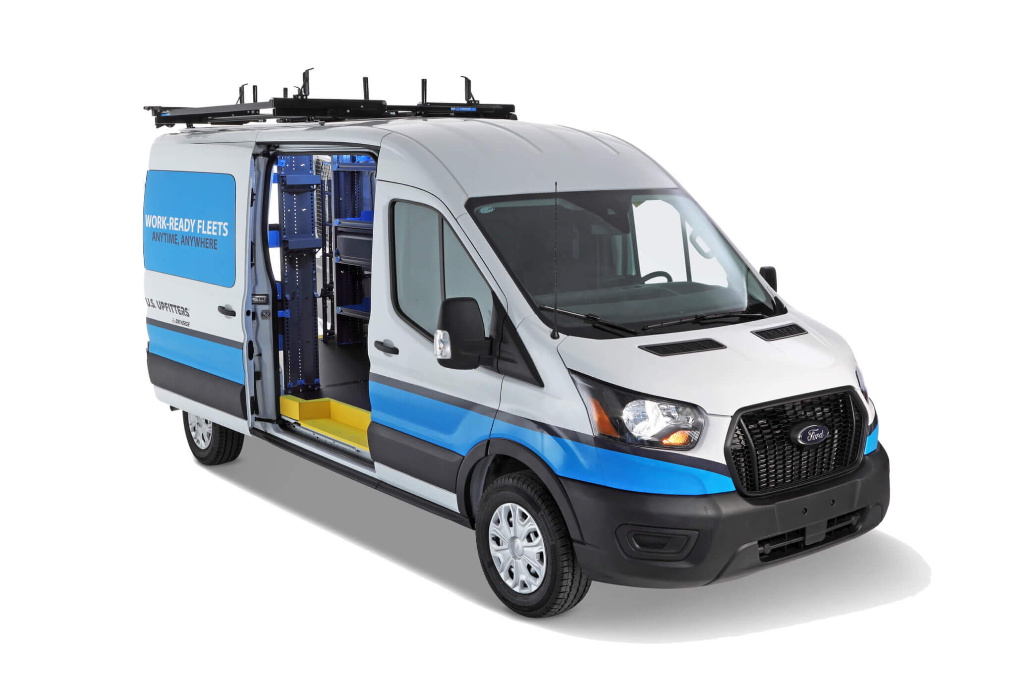 Hydraulic Lift Equipment Transport Vans - Driverge Vehicle Innovations